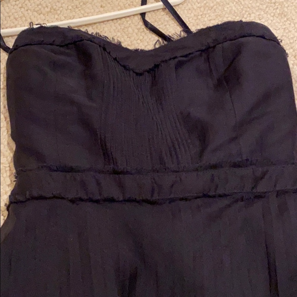 Silk navy J Crew strapless dress (4) - Picture 2 of 3